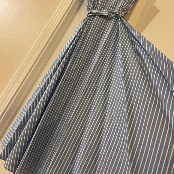 Tommy Hilfiger Blue Pin Striped Dress. - Picture 10 of 16
